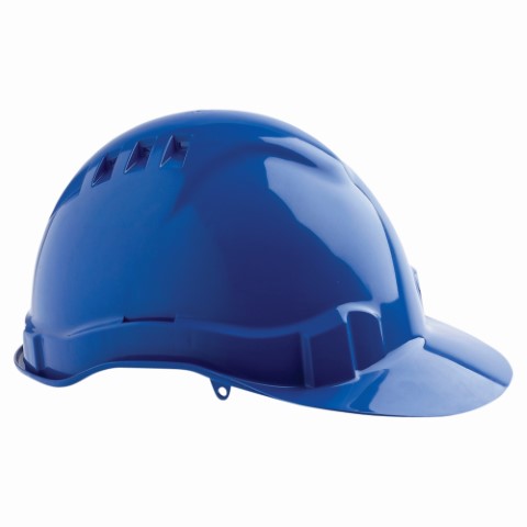 HARD HAT VENTED 6 POINT - BLUE